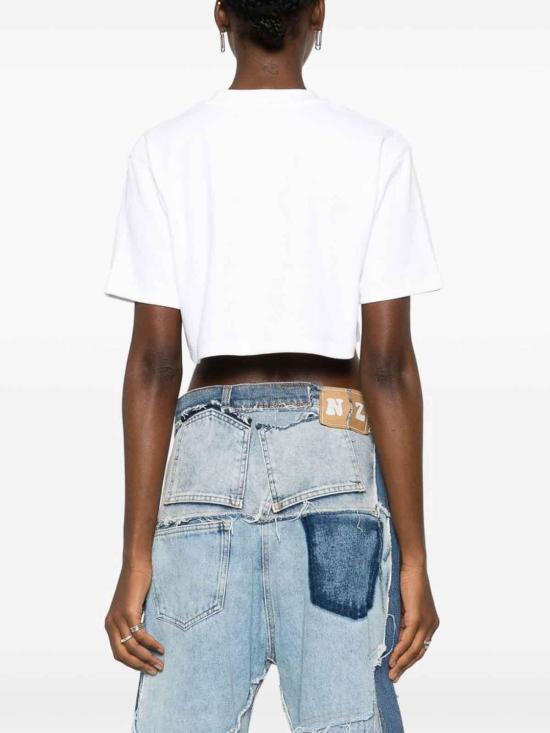  오프화이트 반팔 티셔츠 OWAA081C99JER0040110 White - OFF WHITE