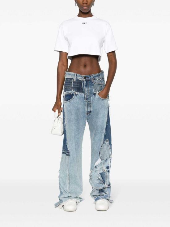  오프화이트 반팔 티셔츠 OWAA081C99JER0040110 White - OFF WHITE