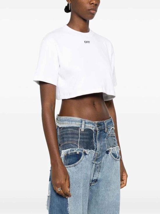  오프화이트 반팔 티셔츠 OWAA081C99JER0040110 White - OFF WHITE