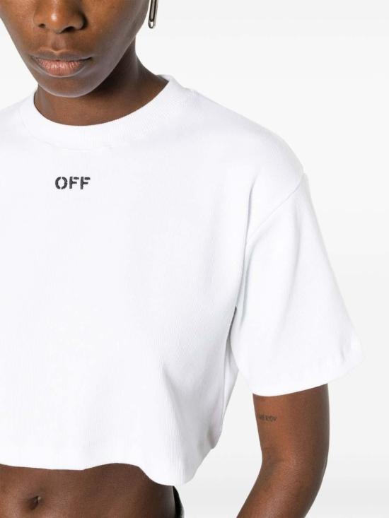  오프화이트 반팔 티셔츠 OWAA081C99JER0040110 White - OFF WHITE