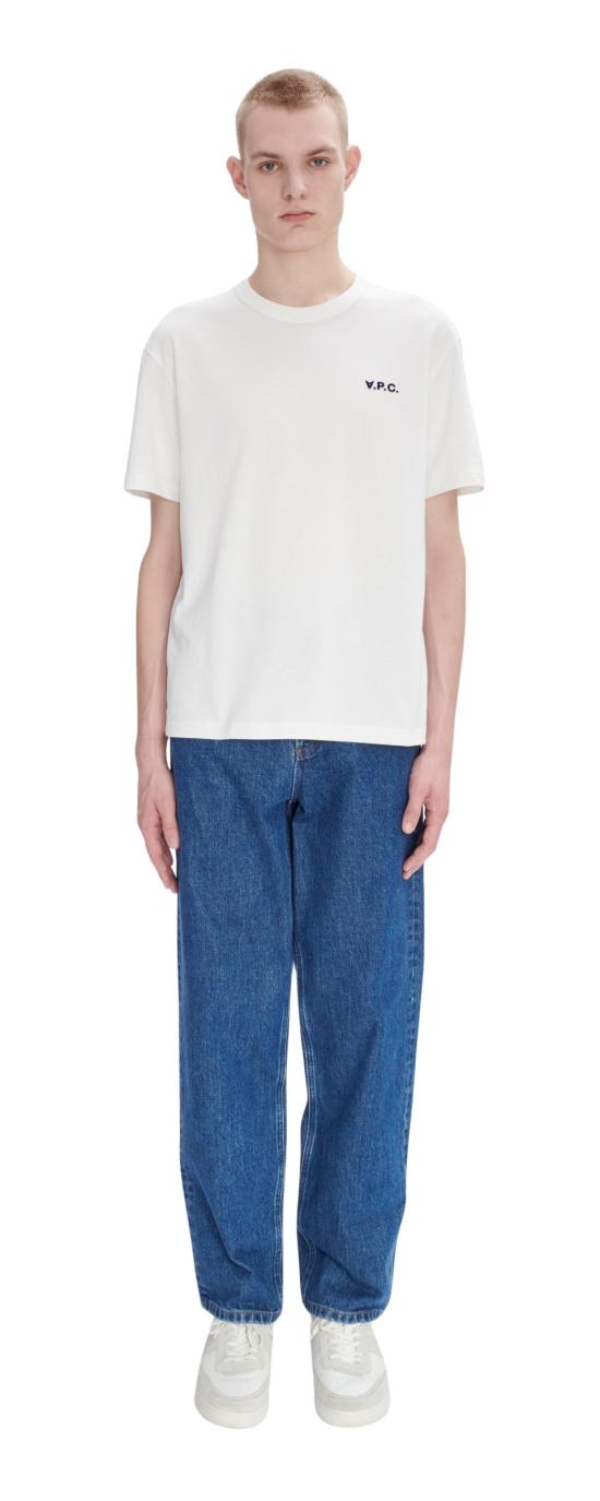 25FW 아페쎄 반팔 티셔츠 COHBQ H26391 TAE WHITE DARK NAVY - A.P.C.