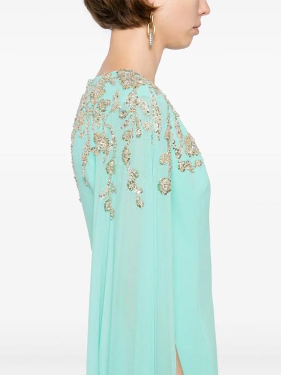  사이드 코베이시 롱 원피스 장식된 크레이프 카프탄 - SAIID KOBEISY