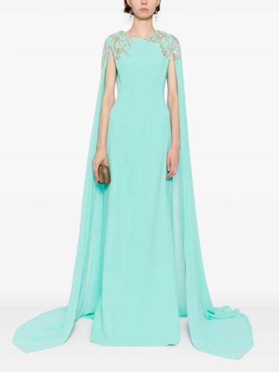  사이드 코베이시 롱 원피스 장식된 크레이프 카프탄 - SAIID KOBEISY