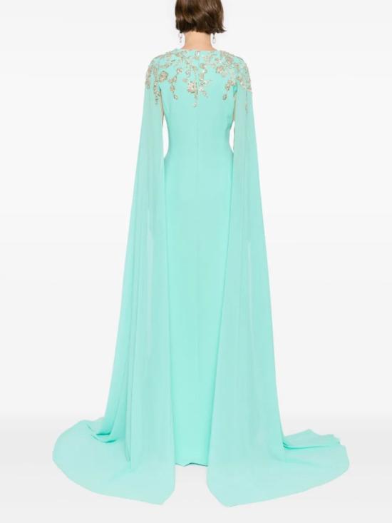  사이드 코베이시 롱 원피스 장식된 크레이프 카프탄 - SAIID KOBEISY