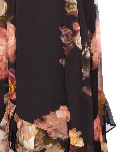 25FW 짐머만 미디 스커트 5352SF251 RFLR Black - ZIMMERMANN