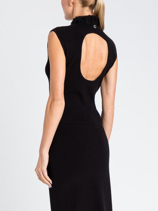 25FW 액티튜드 트윈세트 민소매 티셔츠 252AP3011 00006 Black - ACTITUDE TWINSET