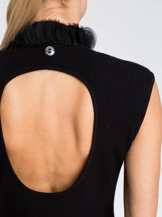 25FW 액티튜드 트윈세트 민소매 티셔츠 252AP3011 00006 Black - ACTITUDE TWINSET