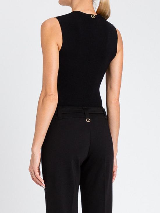 25FW 트윈셋 민소매 티셔츠 252TP3350 00006 Black - TWINSET