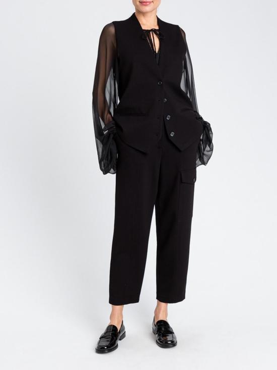 25FW 액티튜드 트윈세트 블라우스 252AP2582 00006 Black - ACTITUDE TWINSET