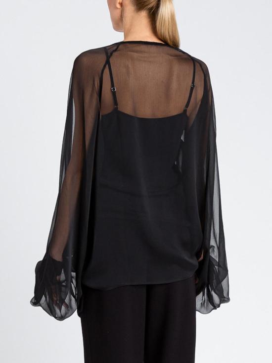 25FW 액티튜드 트윈세트 블라우스 252AP2582 00006 Black - ACTITUDE TWINSET