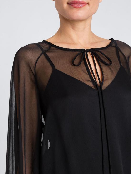 25FW 액티튜드 트윈세트 블라우스 252AP2582 00006 Black - ACTITUDE TWINSET