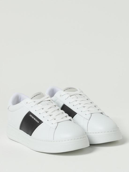 25FW 엠포리오 아르마니 뮬/슬리퍼 EM003701AF18017 MZ309 White - EMPORIO ARMANI