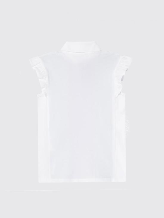 25SS [키즈] 구찌 폴로 셔츠 808697XJGZ1 9250 White 1 - GUCCI