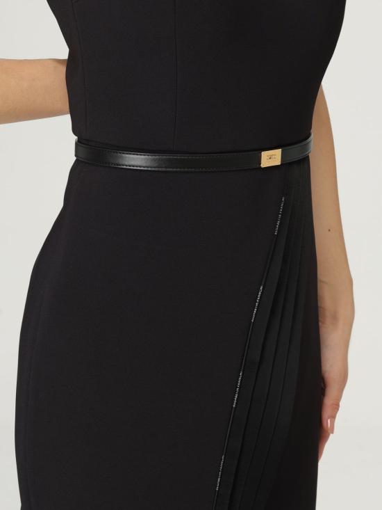 25FW 엘리자베타프랜치 숏 원피스 AB801 110 Black - ELISABETTA FRANCHI