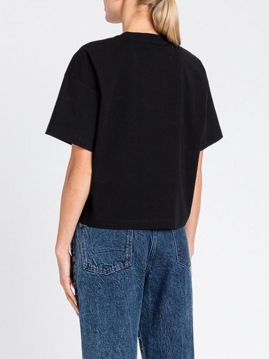 25FW 액티튜드 트윈세트 반팔 티셔츠 252AP2011 00006 Black - ACTITUDE TWINSET