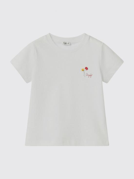 25SS [키즈] 일 구포 티셔츠 P25TS483MF001 0122 White