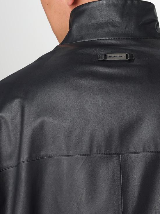 25FW 엠포리오 아르마니 가죽 자켓 01R55P01P54 922 Blue - EMPORIO ARMANI