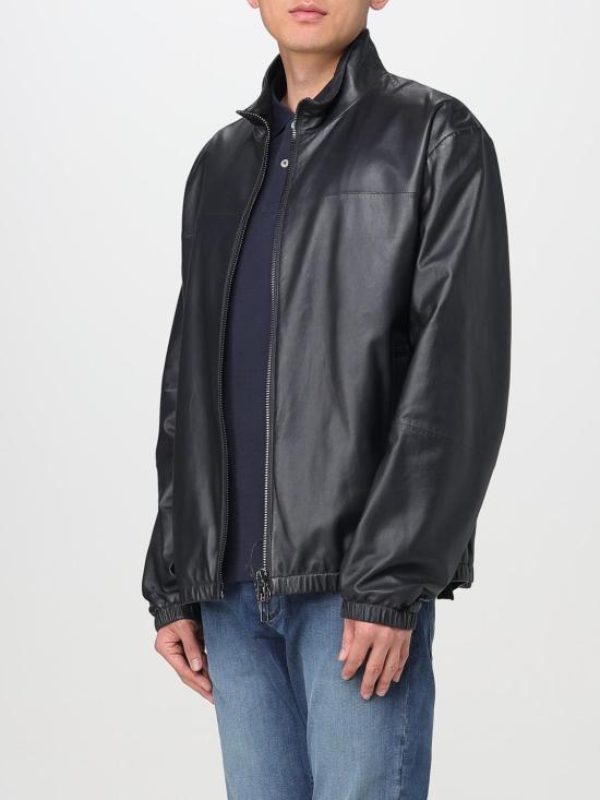 25FW 엠포리오 아르마니 가죽 자켓 01R55P01P54 922 Blue - EMPORIO ARMANI