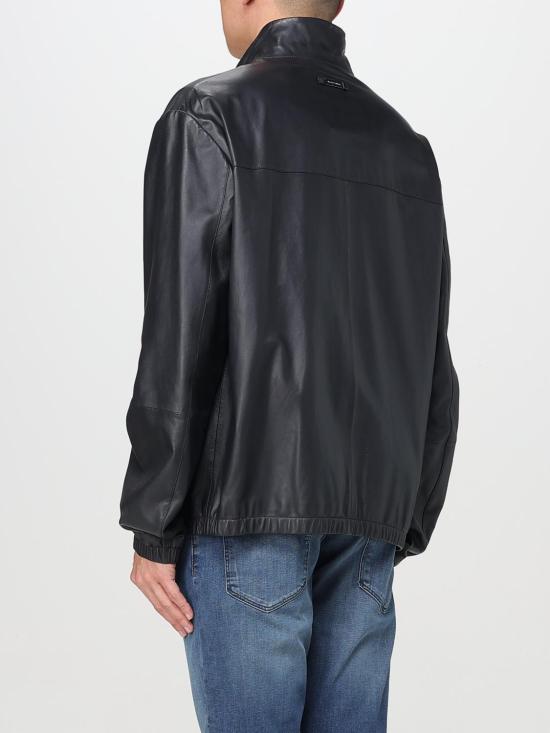 25FW 엠포리오 아르마니 가죽 자켓 01R55P01P54 922 Blue - EMPORIO ARMANI