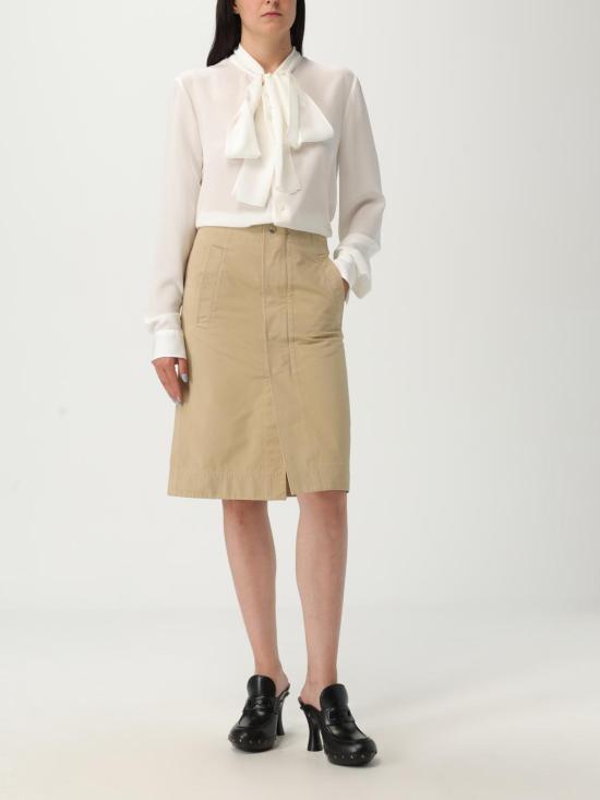 25SS 버버리 미디 스커트 8102359 Beige - BURBERRY