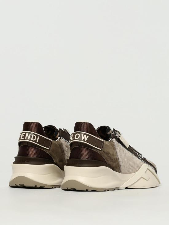 25FW 펜디 플로우 레더 스니커즈 7E1766AU2O F1SVP Beige - FENDI