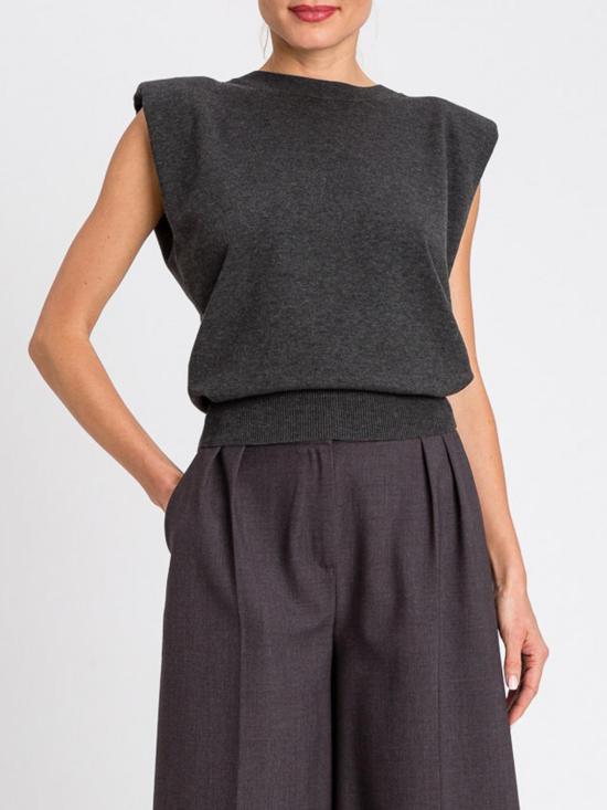 25FW 트윈셋 민소매 티셔츠 252TF3031 12840 Grey