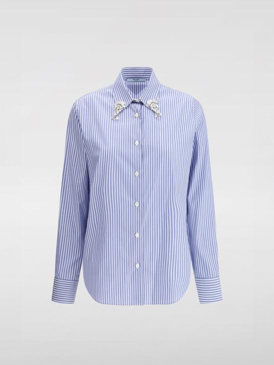25SS 프라다 셔츠 P471HRSOOO155U F0013 Gnawed Blue