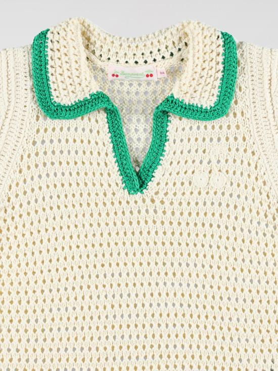 25SS [키즈] 봉쁘앙 풀오버 S05GJUK00015 947B White - BONPOINT