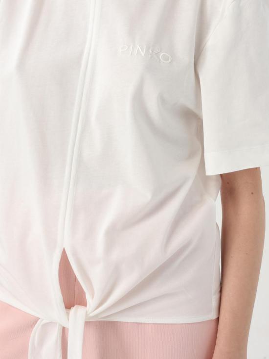 25FW 핑코 반팔 티셔츠 105015A2ID Z09 White - PINKO