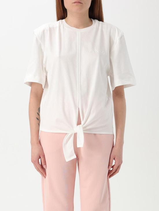 25FW 핑코 반팔 티셔츠 105015A2ID Z09 White