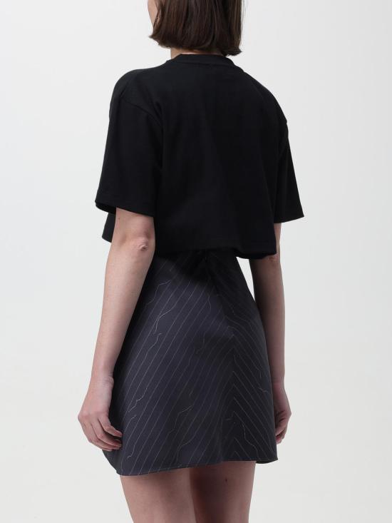 25FW 오프화이트 반팔 티셔츠 OWAA081C99JER004 1001 Black - OFF WHITE