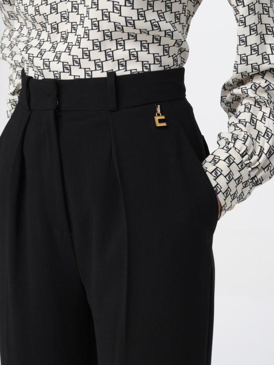 25FW 엘리자베타프랜치 스트레이트 팬츠 PA022 110 Black - ELISABETTA FRANCHI