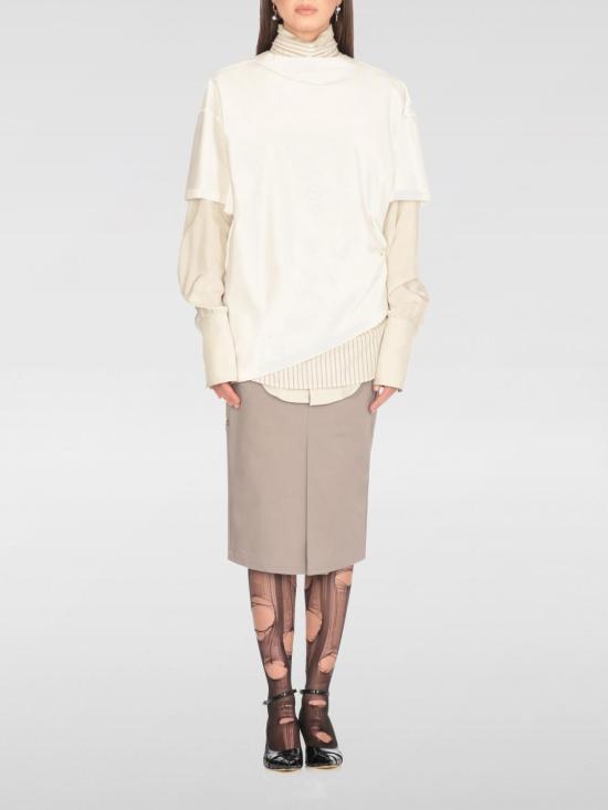 25FW 마르지엘라 반팔 티셔츠 S51NF0003MTJ031 102 White - MAISON MARGIELA