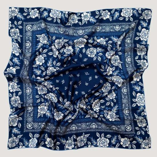  Lola 머플러/스카프 롤라 실크 트윌 스카프 로지 네이비 - OTHER BRANDS