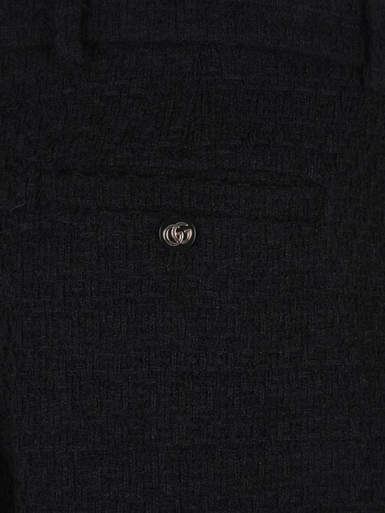 25FW 구찌 울 부클레 팬츠 837421Z7ATM 1000 BLACK - GUCCI