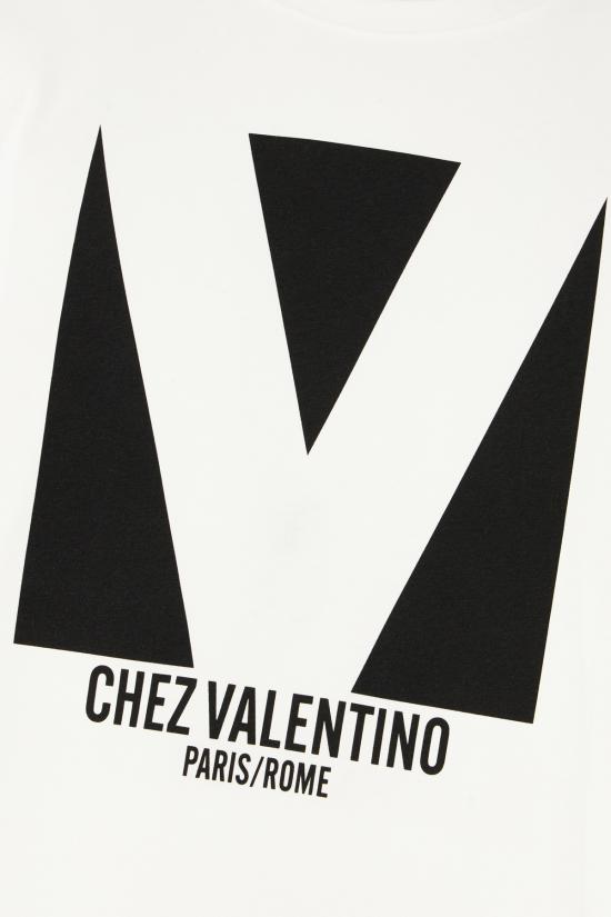 25SS 발렌티노 가라바니 반팔 티셔츠 6V3MG16PAQ9 A03 Avorio - VALENTINO GARAVANI