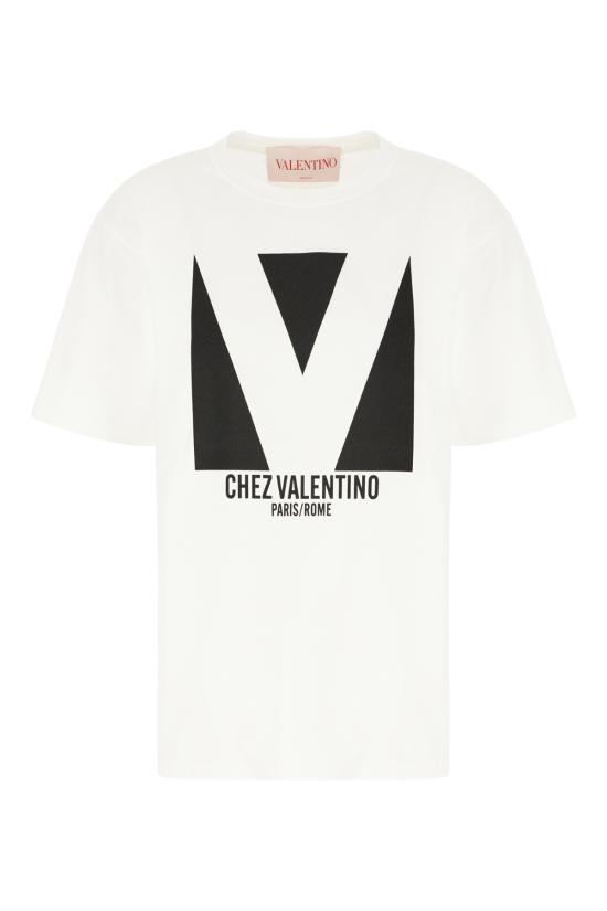 25SS 발렌티노 가라바니 반팔 티셔츠 6B3MG24H95W A03 Bianco