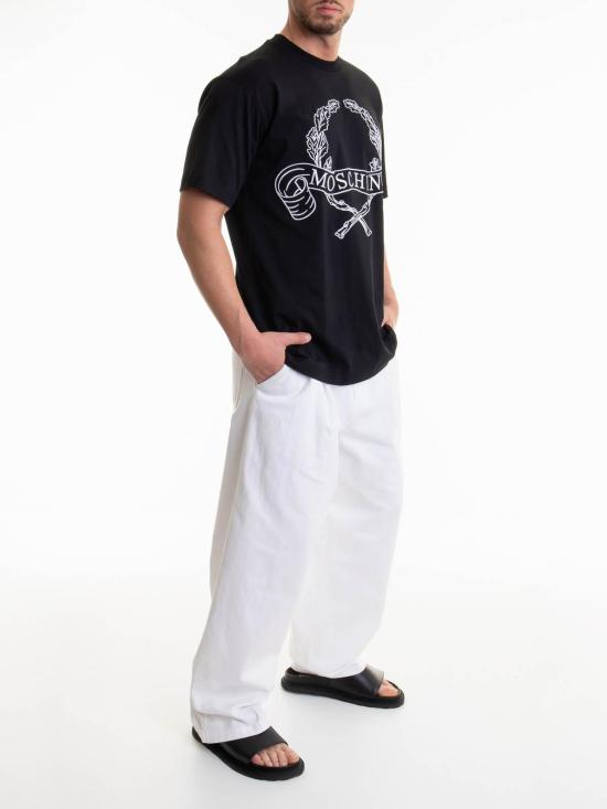  모스키노 반팔 티셔츠 072202411555 Black - MOSCHINO