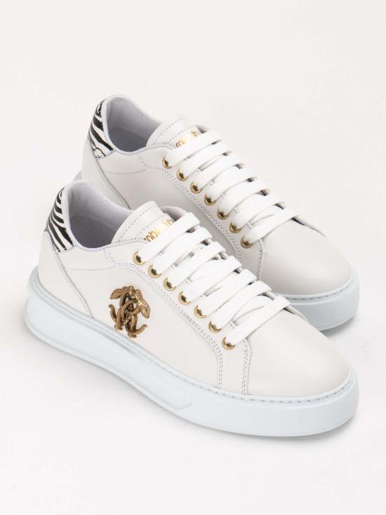26SS 로베르토 카발리 스니커즈 27600A White - ROBERTO CAVALLI
