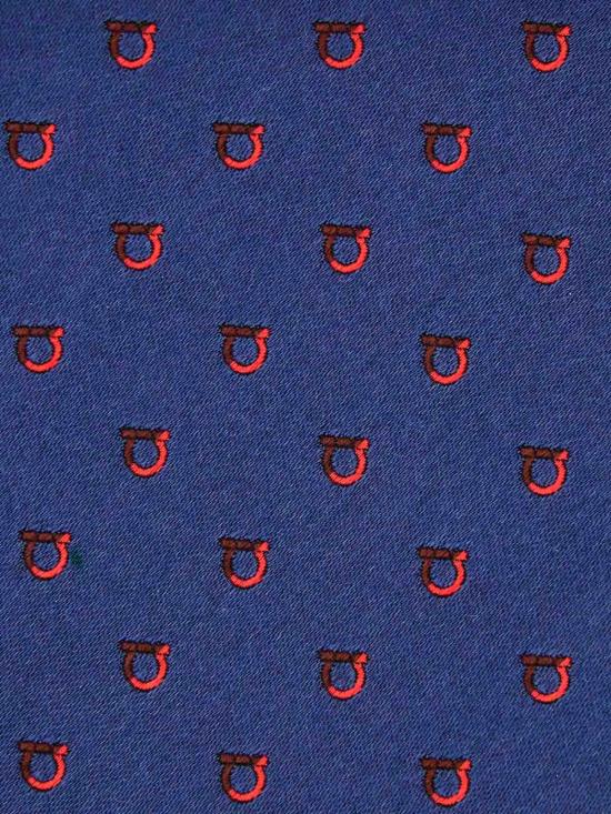 26FW 살바토레 페라가모 넥타이 3512810784555BLU Light Grey - SALVATORE FERRAGAMO