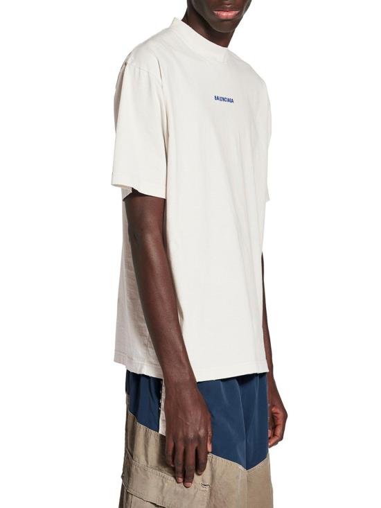  발렌시아가 반팔 티셔츠 764235TSVO98016 Blue - BALENCIAGA