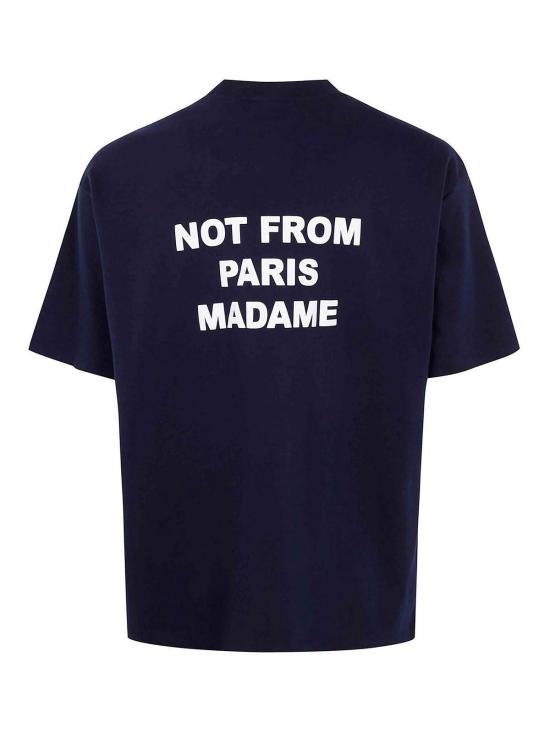 26SS 드롤드무슈 반팔 티셔츠 PERMTS203CO002NY Blue - DROLE DE MONSIEUR