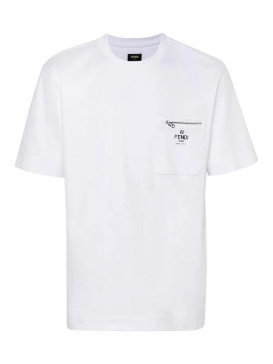 25FW 펜디 코튼 티셔츠 FY0936ARYRF0QA0 White