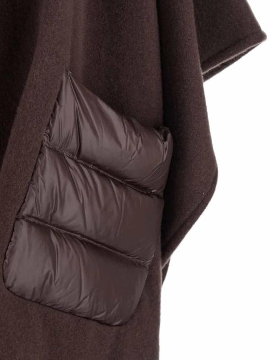 25FW 에르노 퀼티드 포켓 판초 GC00066DR333958810 Brown - HERNO