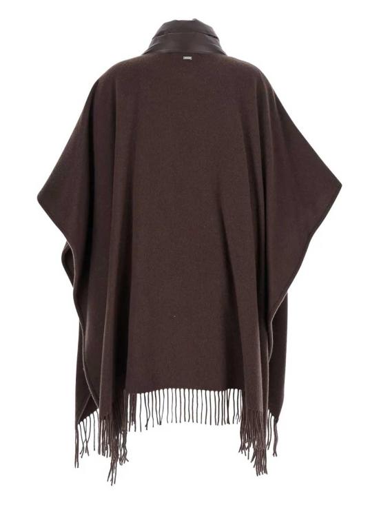 25FW 에르노 퀼티드 포켓 판초 GC00066DR333958810 Brown - HERNO
