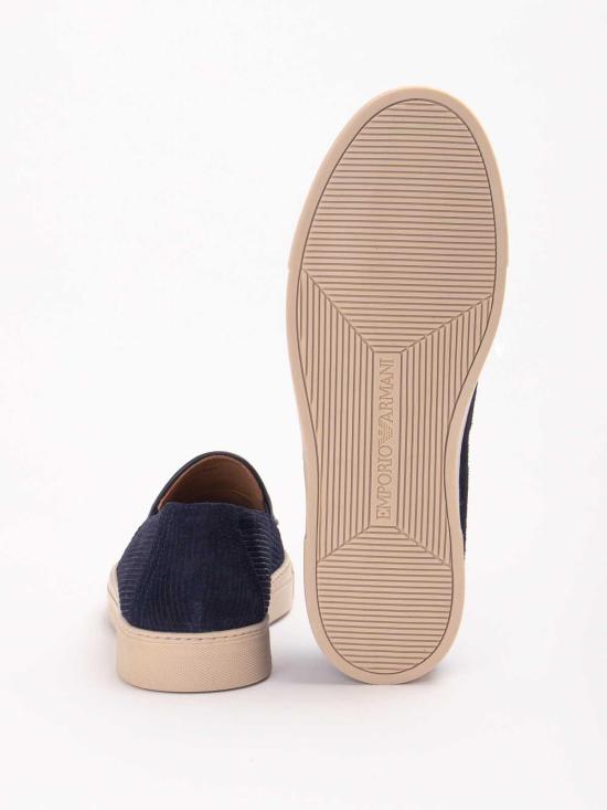 25SS 엠포리오 아르마니 로퍼 X4Y008XF84800285 Blue - EMPORIO ARMANI