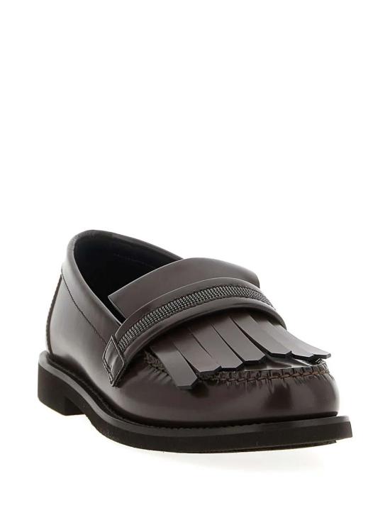 브루넬로 쿠치넬리 모닐리 프린지 로퍼 MZVNG3068C8279 Brown - BRUNELLO CUCINELLI