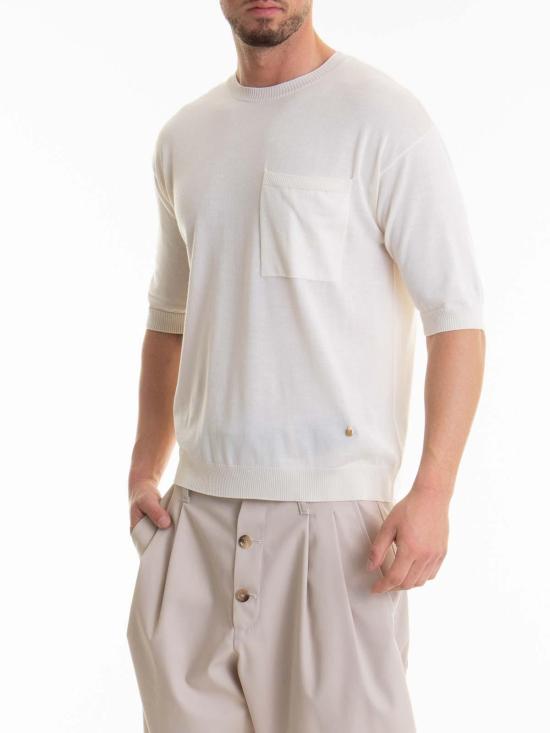 26SS 모스키노 스웨터 090602010002 White - MOSCHINO