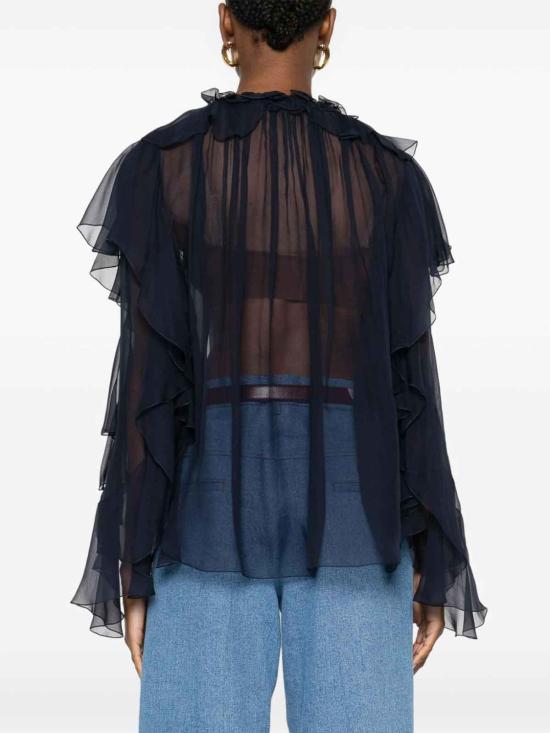 25SS 알베르타 페레티 블라우스 020516140510 Blue - ALBERTA FERRETTI