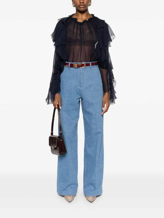 25SS 알베르타 페레티 블라우스 020516140510 Blue - ALBERTA FERRETTI